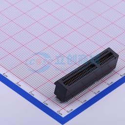 黑色 PCIE 边缘卡连接器 PCI-E 卡边缘连接器 SMT TYPE缩略图