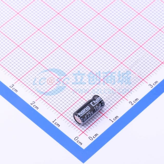 10uF ±20% 25V 【引线】实物图