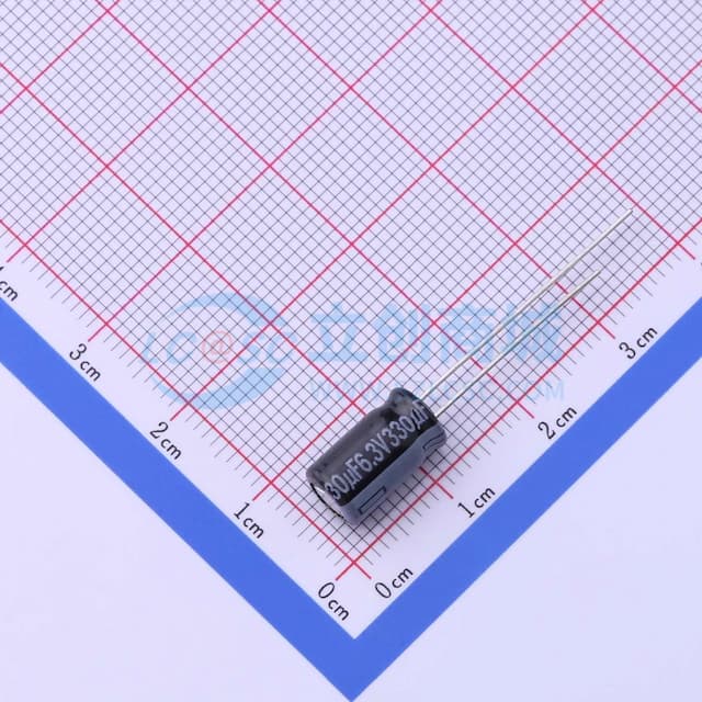 330uF ±20% 6.3V 【引线】实物图