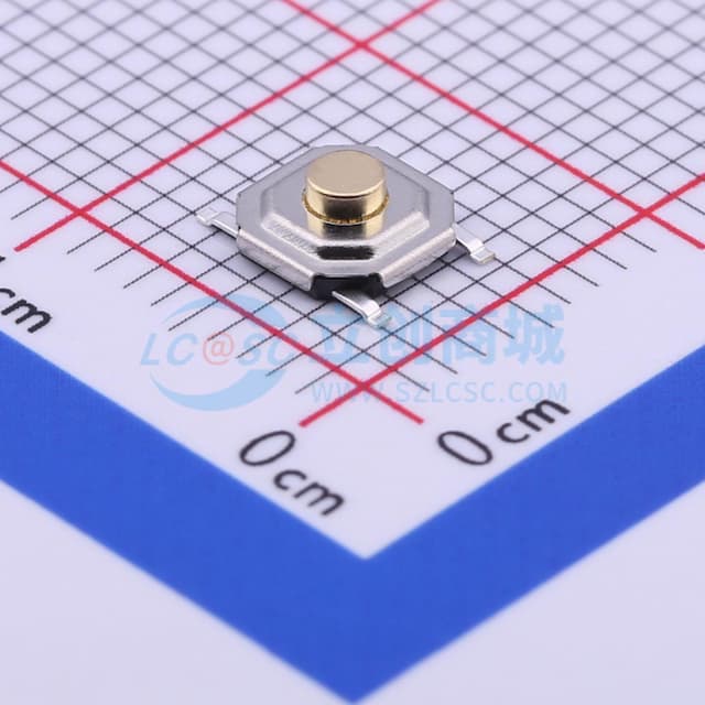 5.2*5.2*2mm 立贴 轻触开关实物图