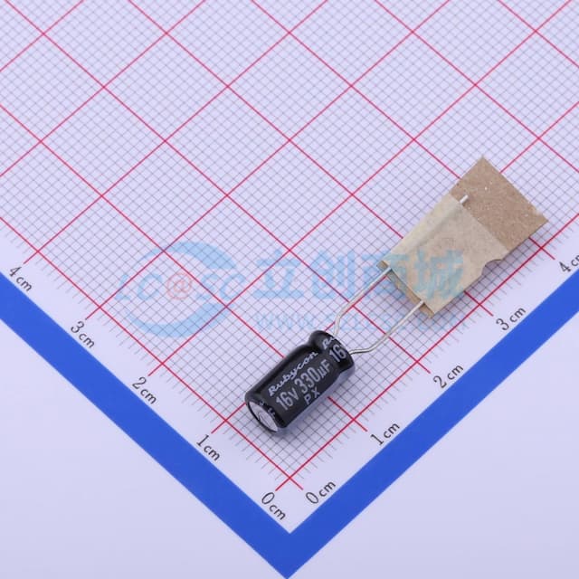 330uF ±20% 16V 【引线】实物图
