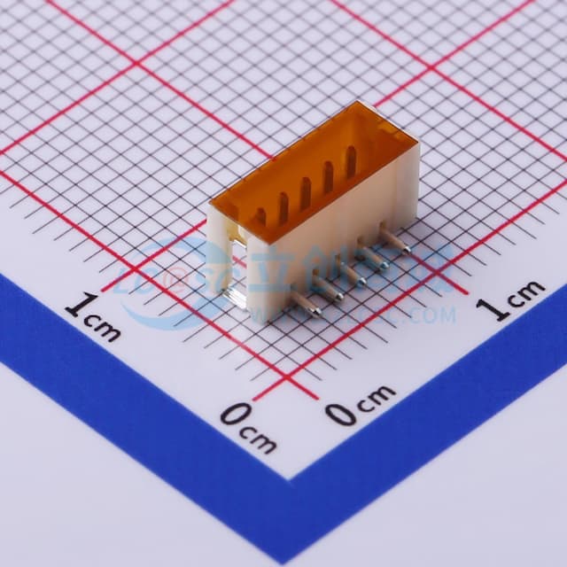 1x5P 间距:1.5mm 立贴 系列:ZH实物图