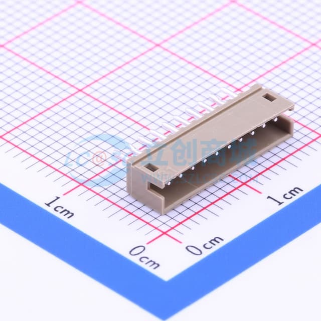 1x10P 间距:1.5mm 直插 系列:ZH 【插件】实物图