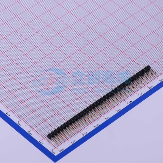 间距:2.54mm 方针 直插 【排针】实物图