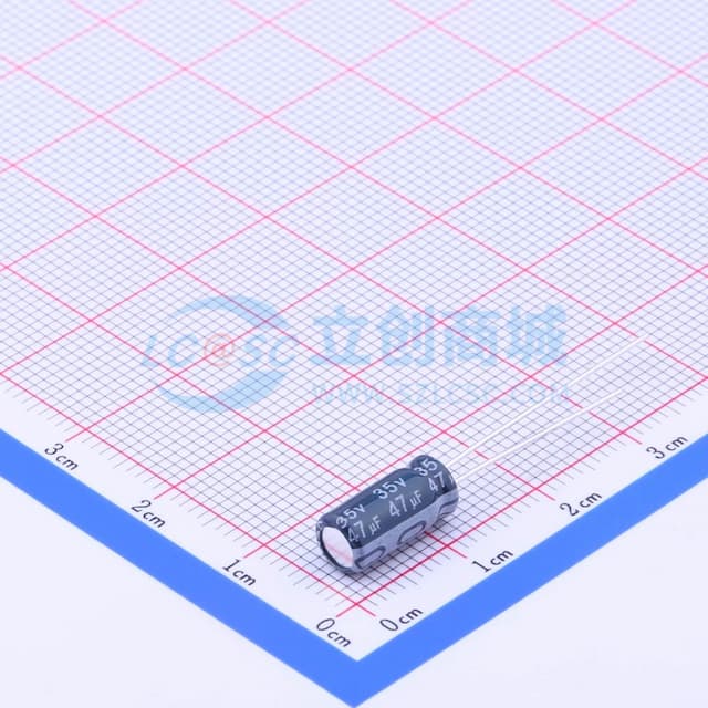 47uF ±20% 35V 【引线】实物图