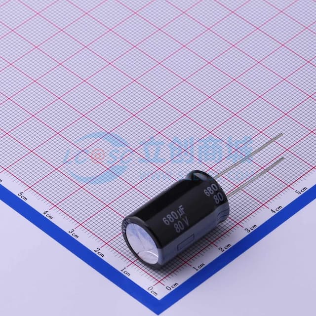 680uF ±20% 80V 【插件】实物图