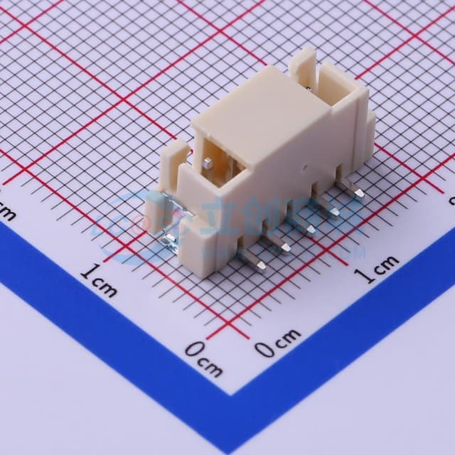 1x5P 间距:2.5mm 立贴 系列:XH实物图