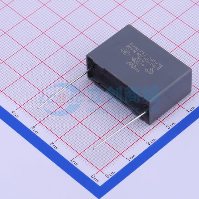 2.2uF ±20% 305V 等级:X2 【插件】实物图