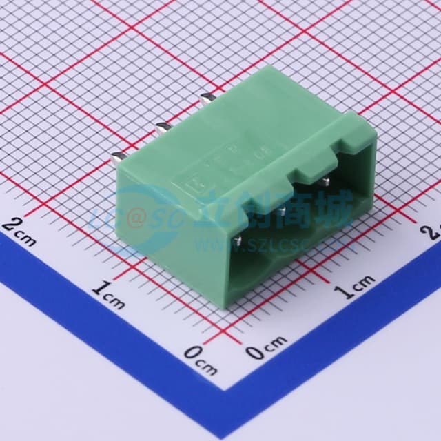 5.08mm 1x3P 排数:1 每排P数:3 【插拔】实物图