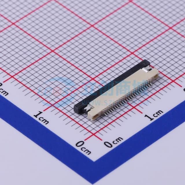 间距:0.5mm P数:24P 抽屉式 下接实物图