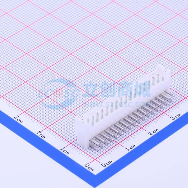2x17P 间距:2mm 弯插 系列:PHD 【插件】实物图
