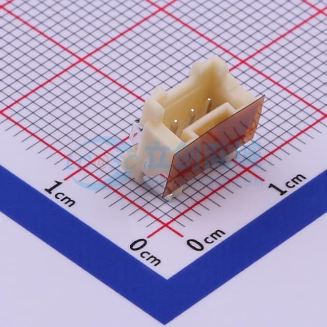 1x3P 间距:2mm 卧贴 系列:PA实物图