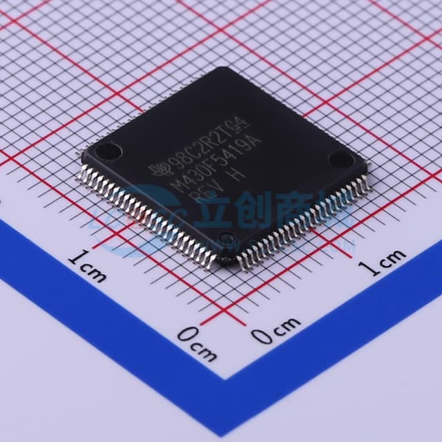 具有 128KB 闪存、16KB SRAM、12 位 ADC、DMA、UART/SPI/I2C、计时器和硬件乘法器的 25MHz MCU实物图