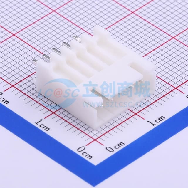 1x5P 间距:2.5mm 直插 系列:XH 【插件】实物图
