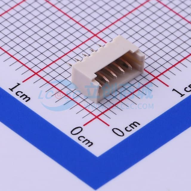 1x5P 间距:1.25mm 直插 系列:PicoBlade(MX 1.25) 【插件】实物图