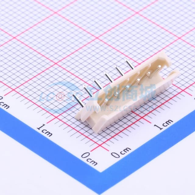 1x6P 间距:2.5mm 弯插 【插件】实物图