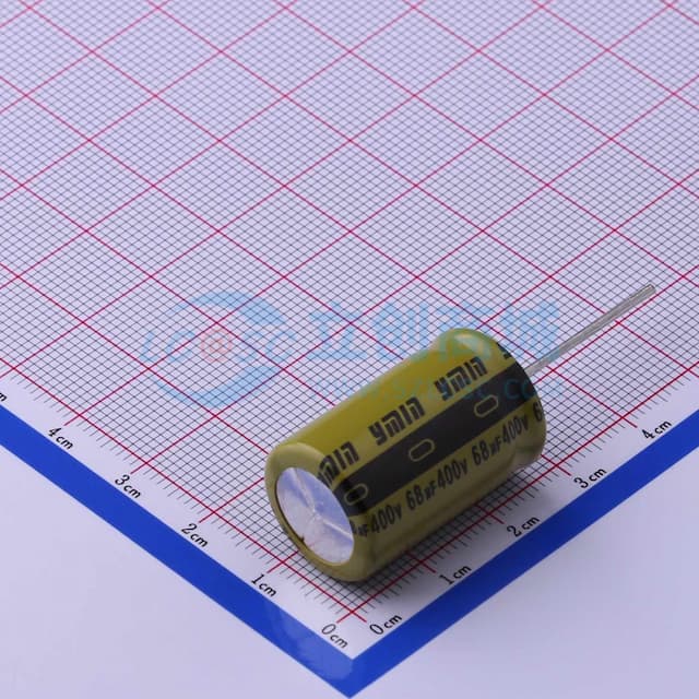 68uF ±20% 400V 【插件】实物图