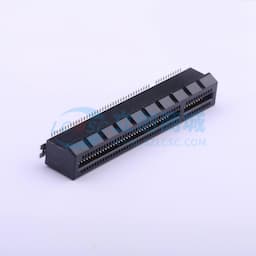 黑色 PCIE 边缘卡连接器 PCI-E 卡边缘连接器 SMT TYPE缩略图