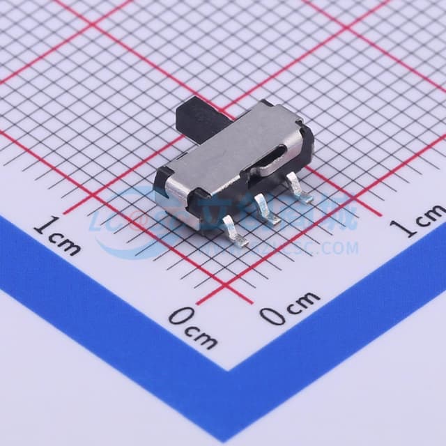 柄长3mm 卧贴双档 滑动开关实物图
