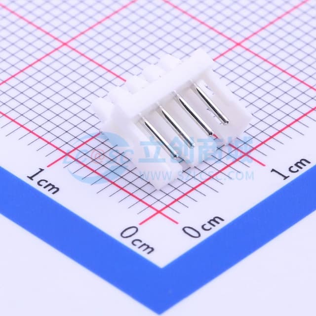 1x4P 间距:2mm 弯插 【插件】实物图