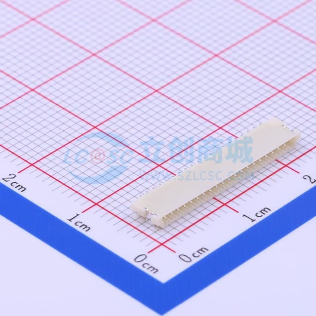 1x20P 间距:1mm 卧贴实物图