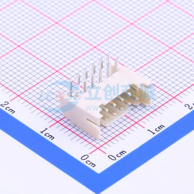 2x6P 间距:2mm 弯插 系列:PHD【插件】实物图