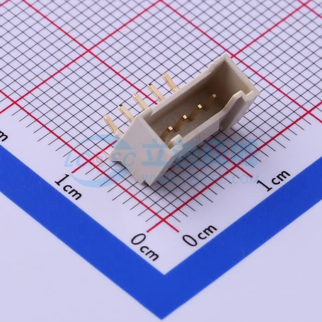 1x5P 间距:2mm 弯插 【插件】实物图