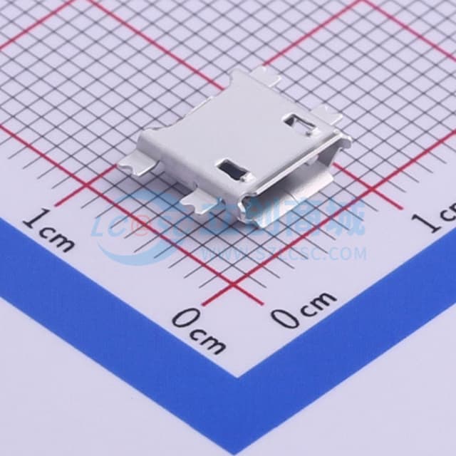 Micro卧贴母座【沉板焊接，如PCB开槽有问题SMT不连带责任】实物图