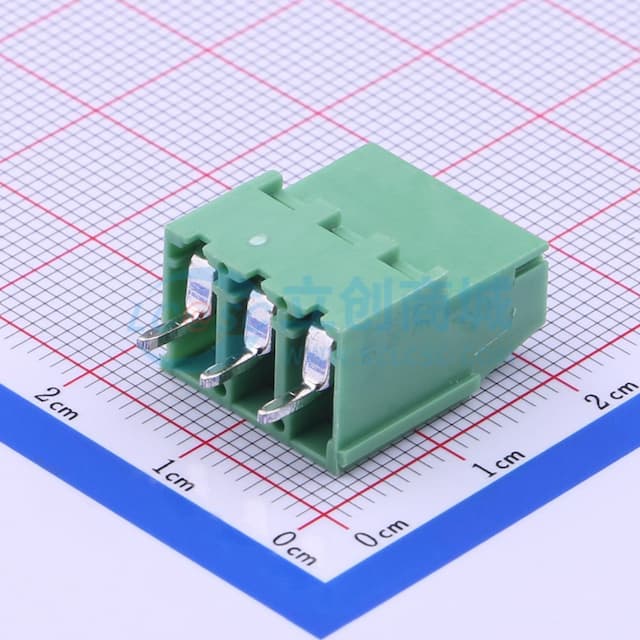 1x3P 5mm 直插 排数:1 每排P数:3【螺钉】实物图