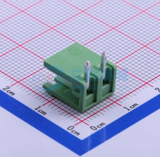 5.08mm 排数:1 每排P数:2 【插件】实物图