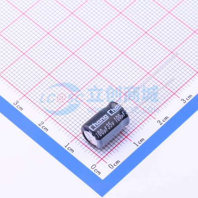 100uF ±20% 35V 【插件】实物图