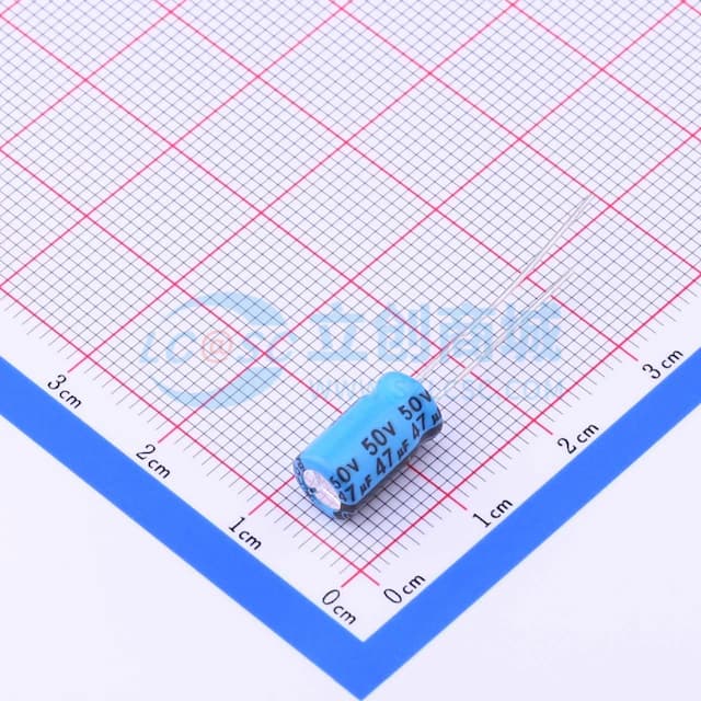 47uF ±20% 50V 【引线】实物图