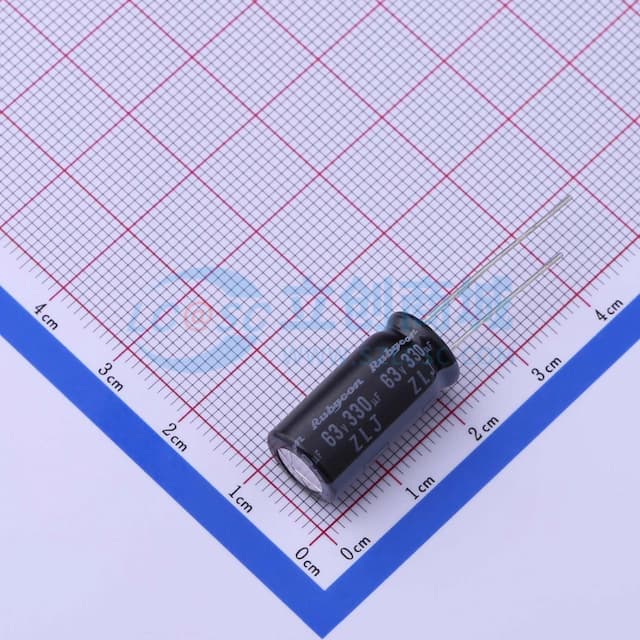 330uF ±20% 63V 【引线】实物图