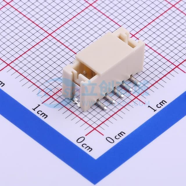 1x5P 间距:2mm 立贴 系列:PH实物图