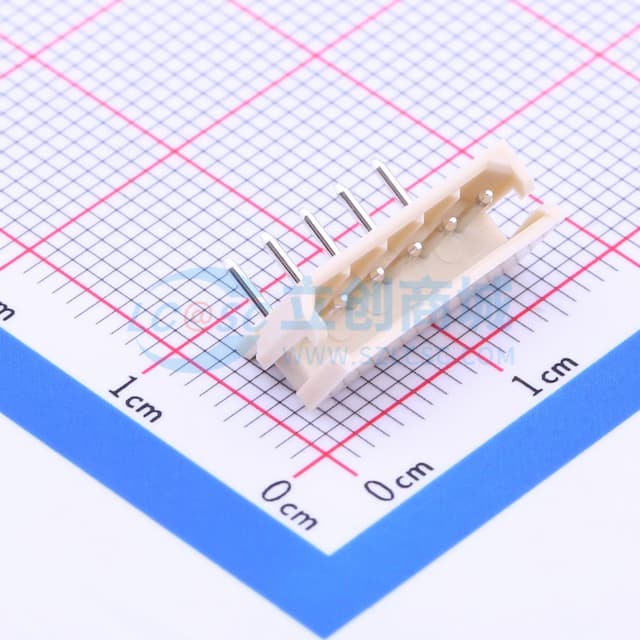 1x5P 间距:2.5mm 弯插 【插件】实物图