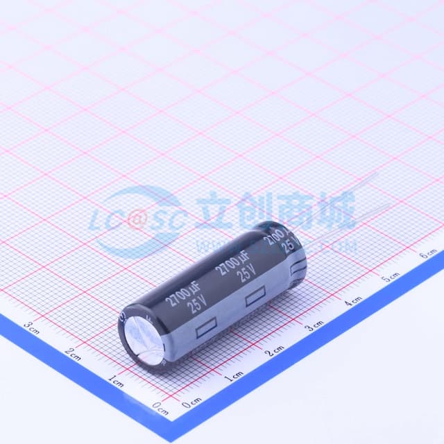 2700uF ±20% 25V 【插件】实物图