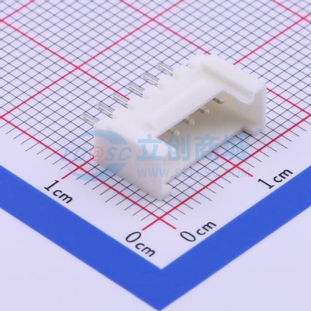 1x6P 间距:2mm 直插 【插件】实物图
