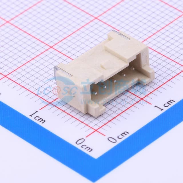 1x5P 间距:2mm 卧贴实物图