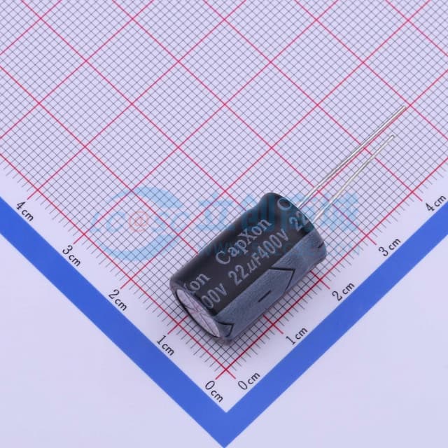 22uF ±20% 400V 【引线】实物图