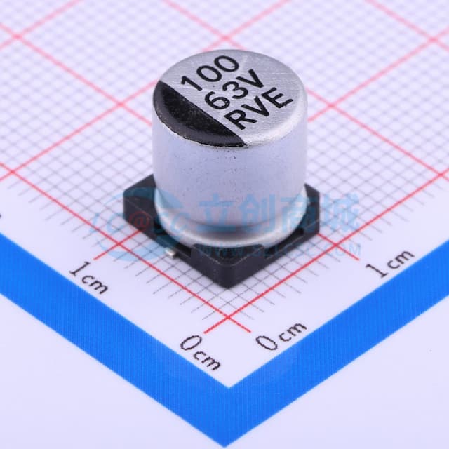100uF ±20% 63V实物图