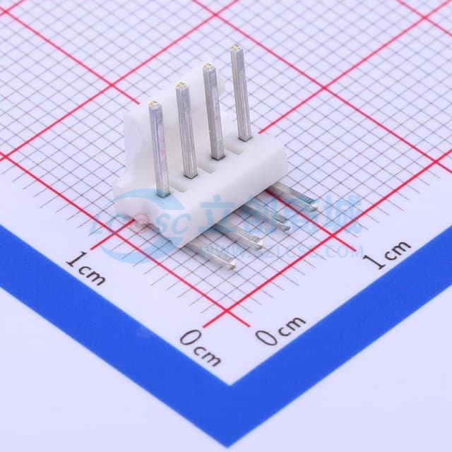 1x4P 间距:2.54mm 弯插 【插件】实物图