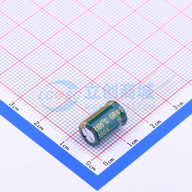 绿色 1000uF ±20% 10V【插件】实物图