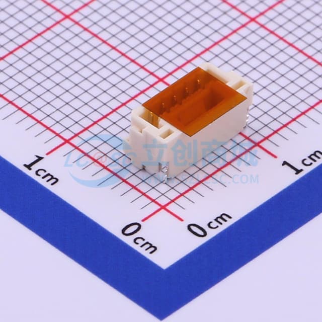 1x5P 间距:1.25mm 立贴 系列:GH实物图