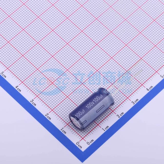 100uF ±20% 100V 【引线】实物图