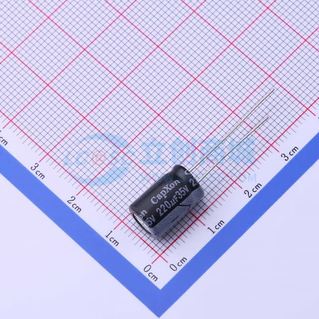 220uF ±20% 35V 【插件】实物图