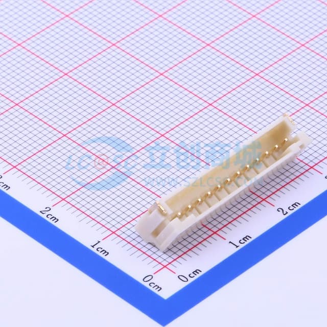 1x12P 间距:2mm 卧贴 系列:PH实物图