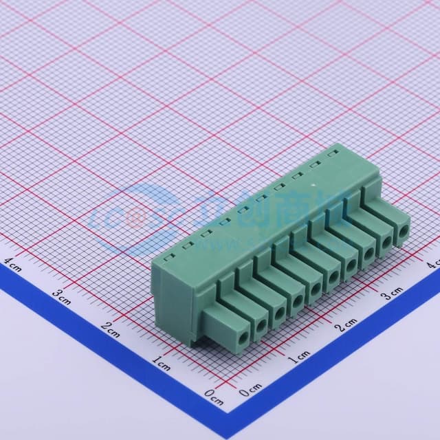 1x10P 3.81mm 排数:1 每排P数:10实物图