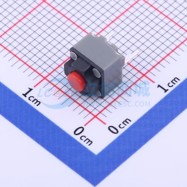 6.2*6.2*7.3mm 直插 轻触开关 【插件】实物图
