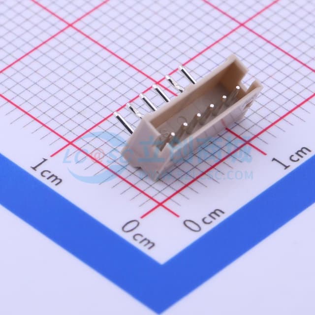 1x6P 间距:1.5mm 弯插【插件】实物图