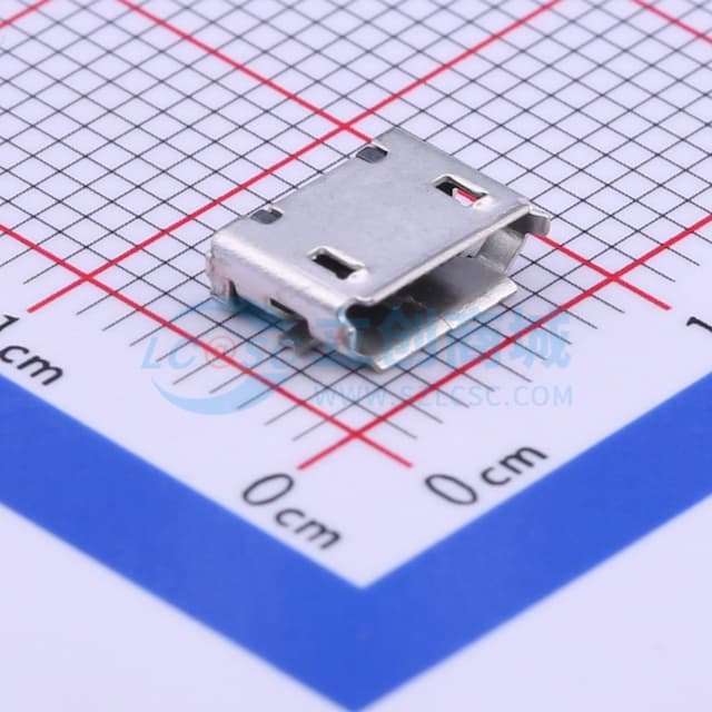 Micro usb母座实物图